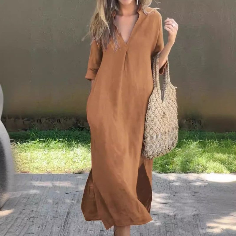 Fionja - Casual Linen Dress