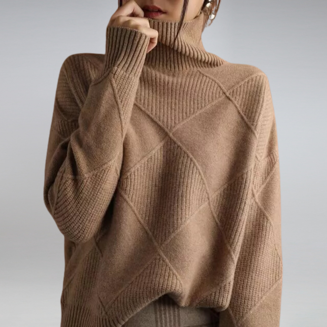 ADELIA | CASHMERE TURTLENECK SWEATER