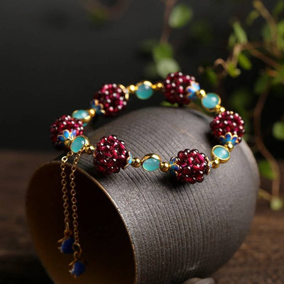 Natural Stone Berry Bracelet