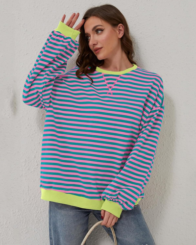 Juana | Stylish Comfort Striped Sweatshirt