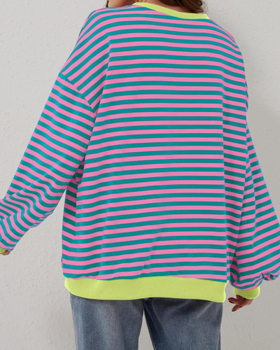 Juana | Stylish Comfort Striped Sweatshirt