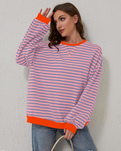 Juana | Stylish Comfort Striped Sweatshirt