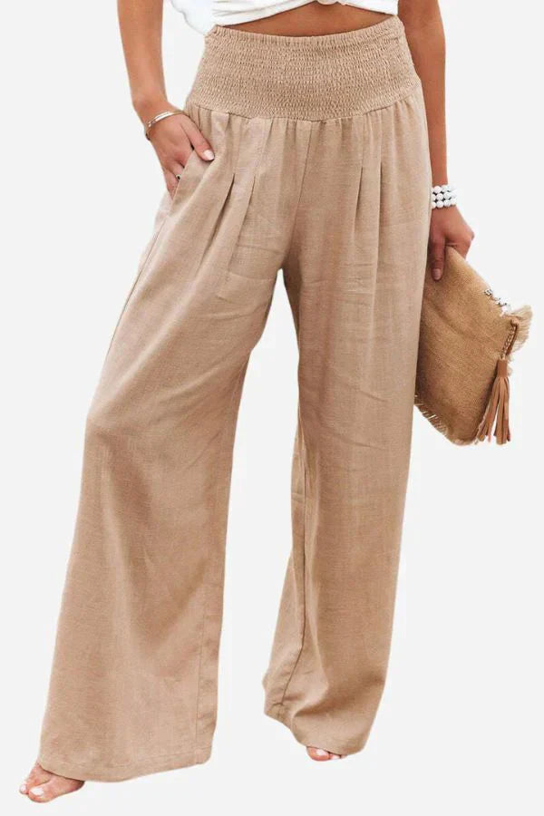 MEGAN | HIGH-WAIST PALAZZO PANTS