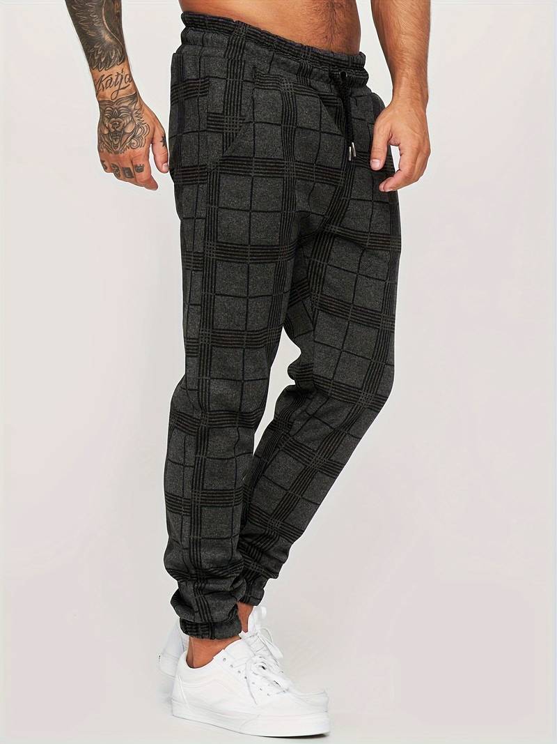 STEFANO | CHECKERED JOGGER PANTS