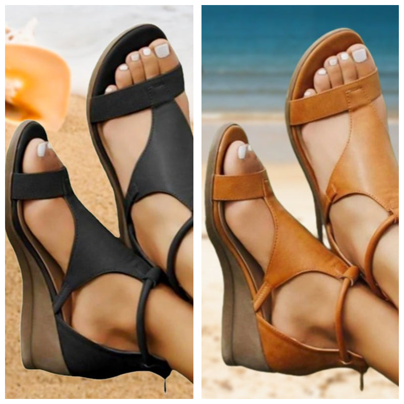 Anne™ - Orthopedic leather sandals with heel