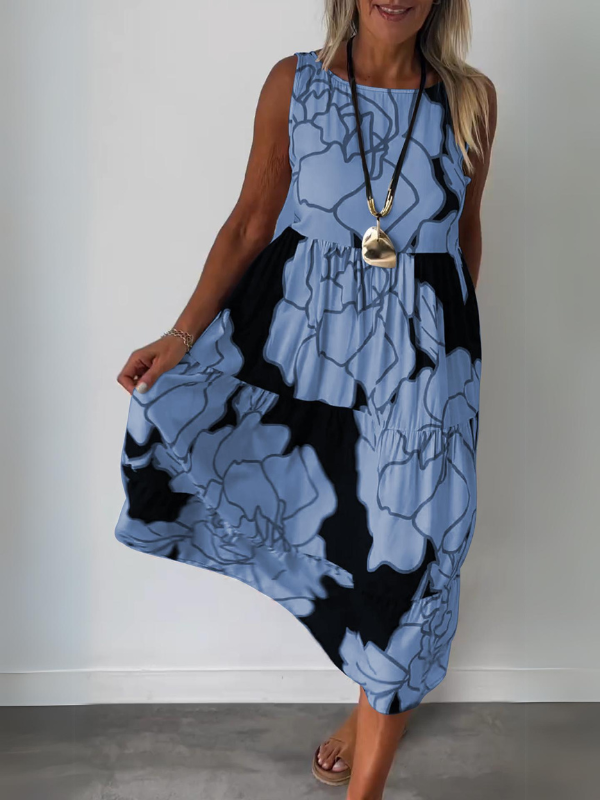 Teresa - Elegant dress with floral print