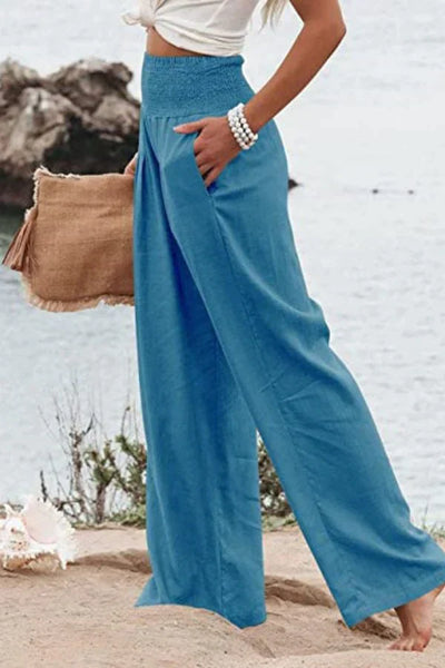 MEGAN | HIGH-WAIST PALAZZO PANTS