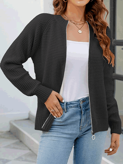 Eleanor | Waffle Cardigan