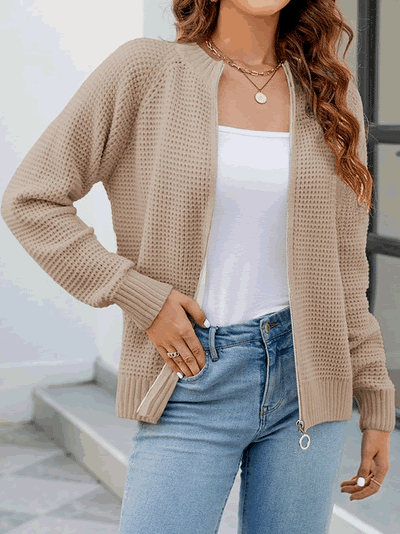 Eleanor | Waffle Cardigan