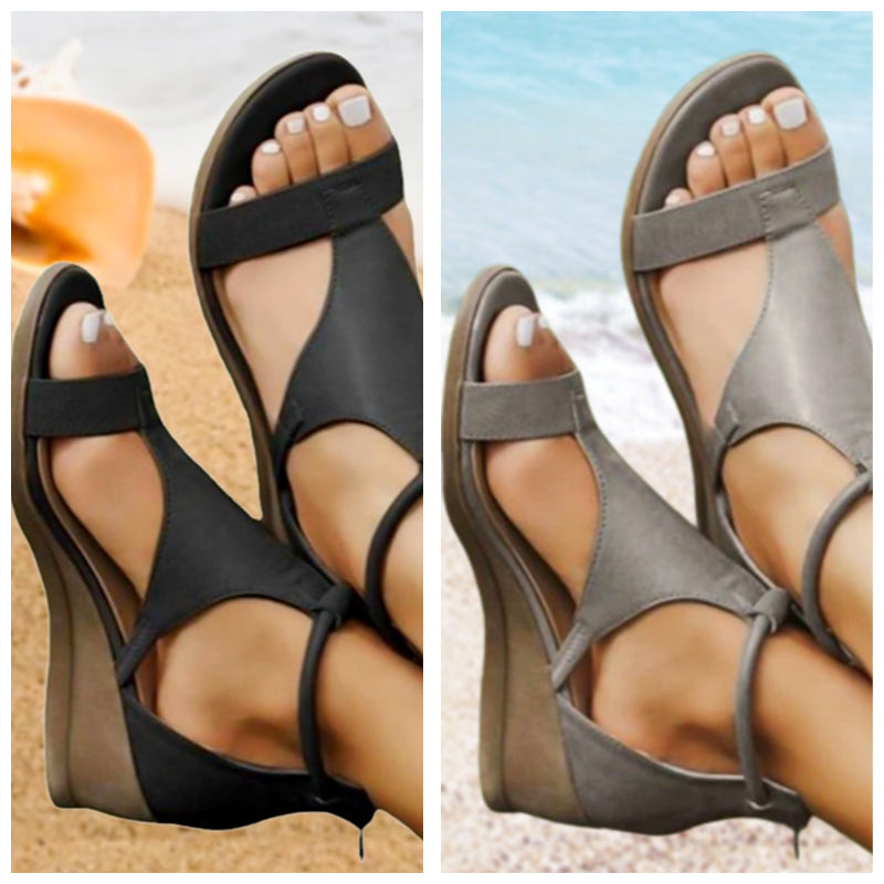 Anne™ - Orthopedic leather sandals with heel