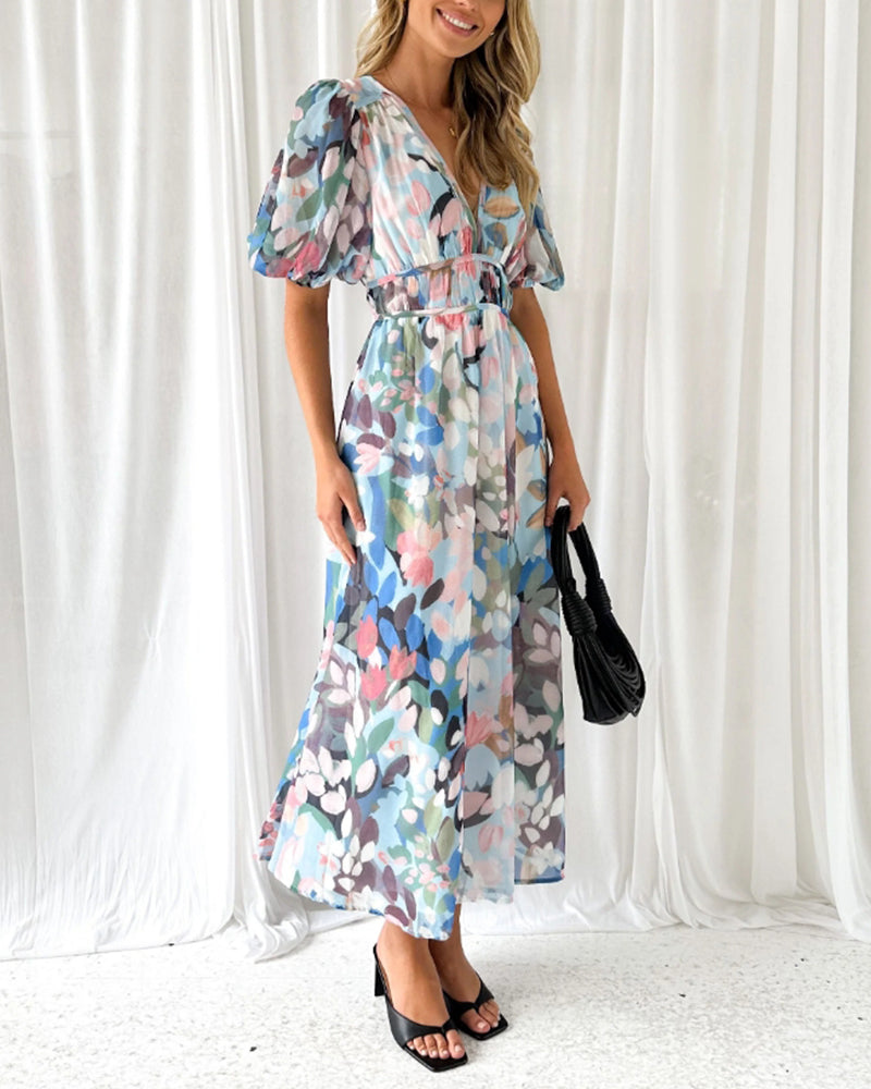 Carlotta - Elegant Floral Dress