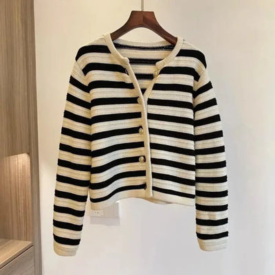 Marie | Classic Striped Cardigan