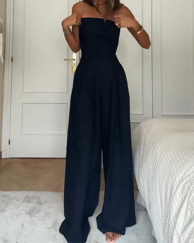 Braidy | Elegant Strapless Jumpsuit