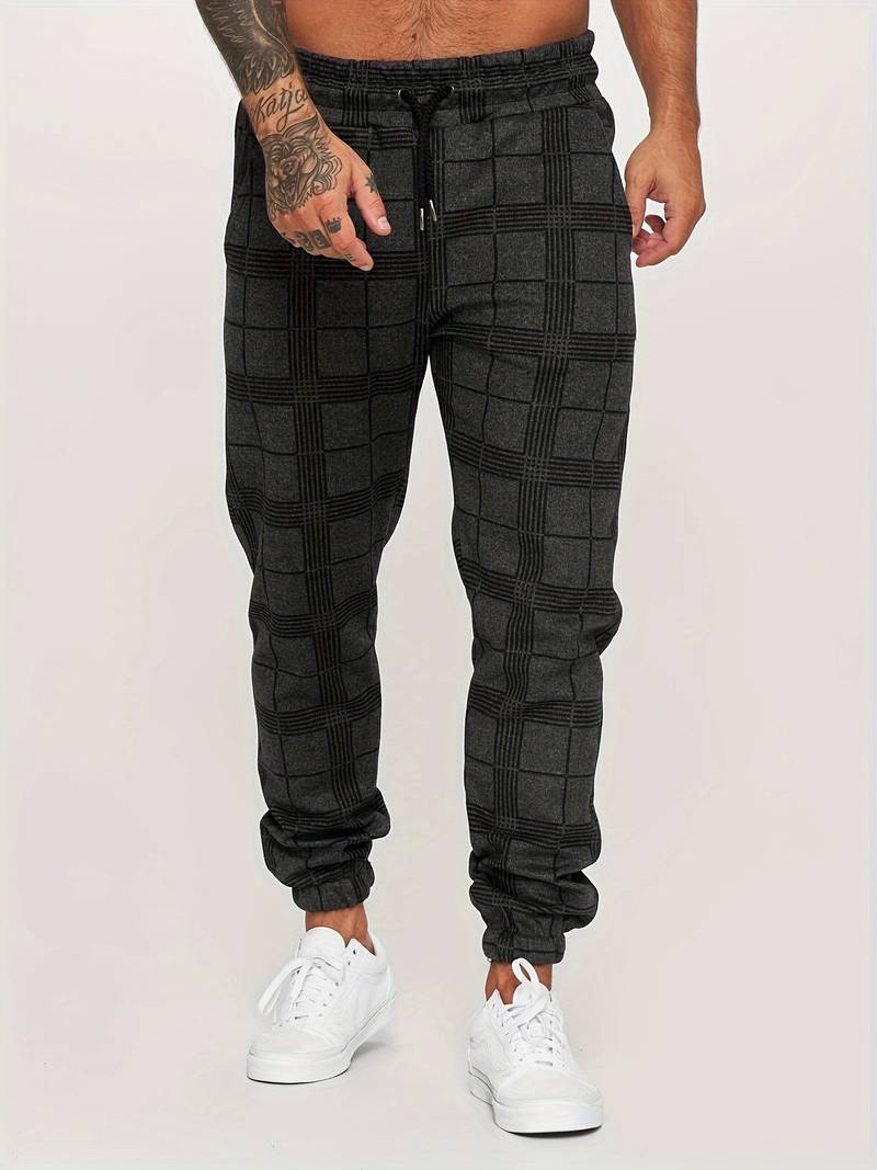 STEFANO | CHECKERED JOGGER PANTS