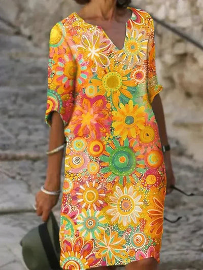 Daisy - Colorful Floral Dress