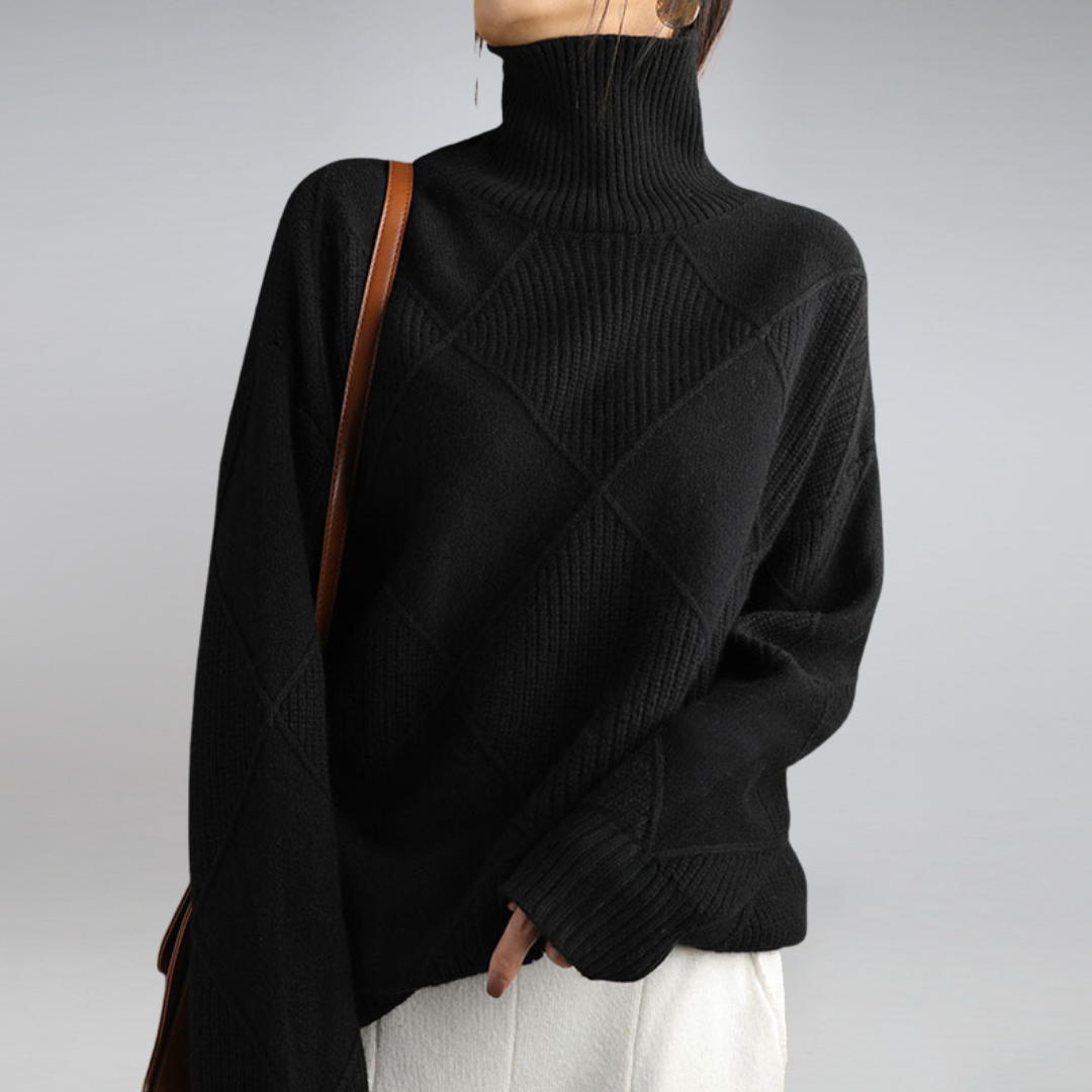 ADELIA | CASHMERE TURTLENECK SWEATER