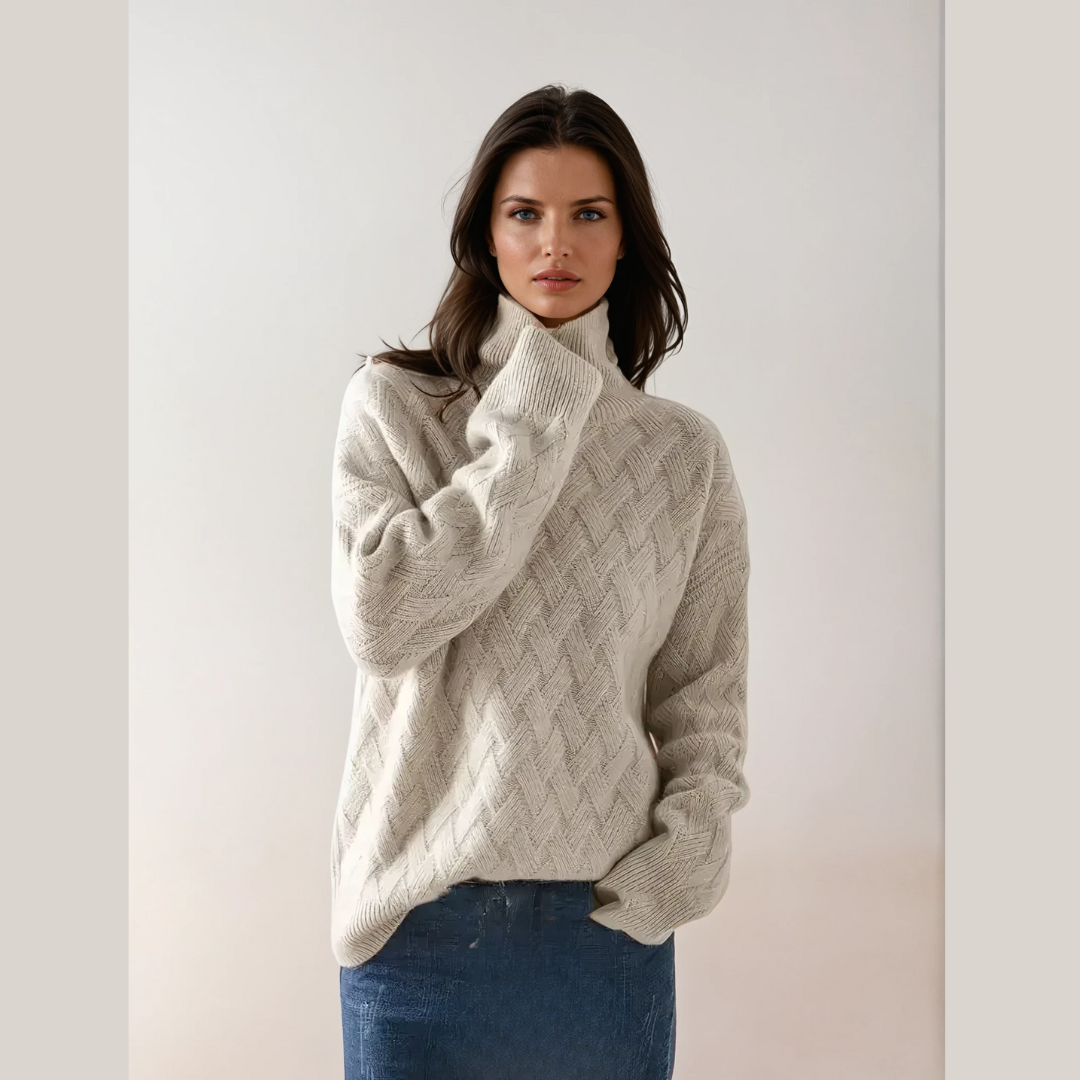 JAMY - Oversized Cashmere Turtleneck