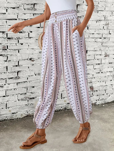 GAELLE | HIGH-WAIST SUMMER PANTS