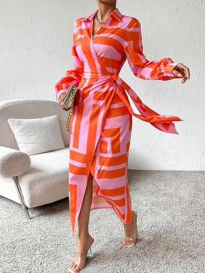 Solange - Printed Wrap Dress