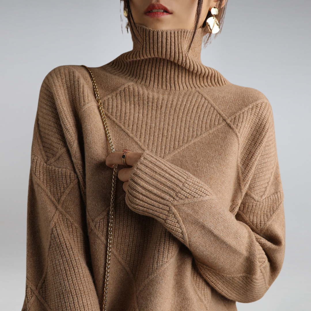 ADELIA | CASHMERE TURTLENECK SWEATER