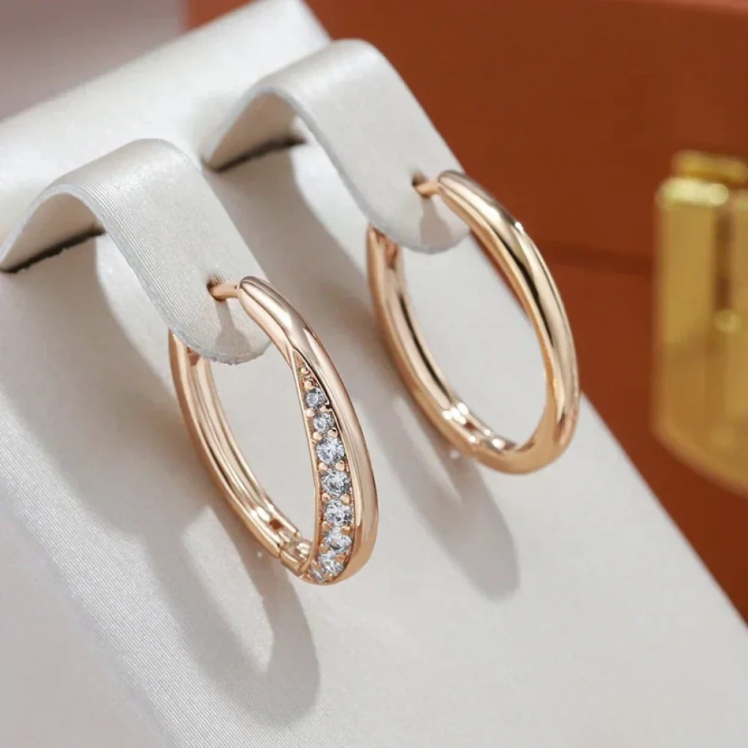 Luxury Gold Hoop Earrings