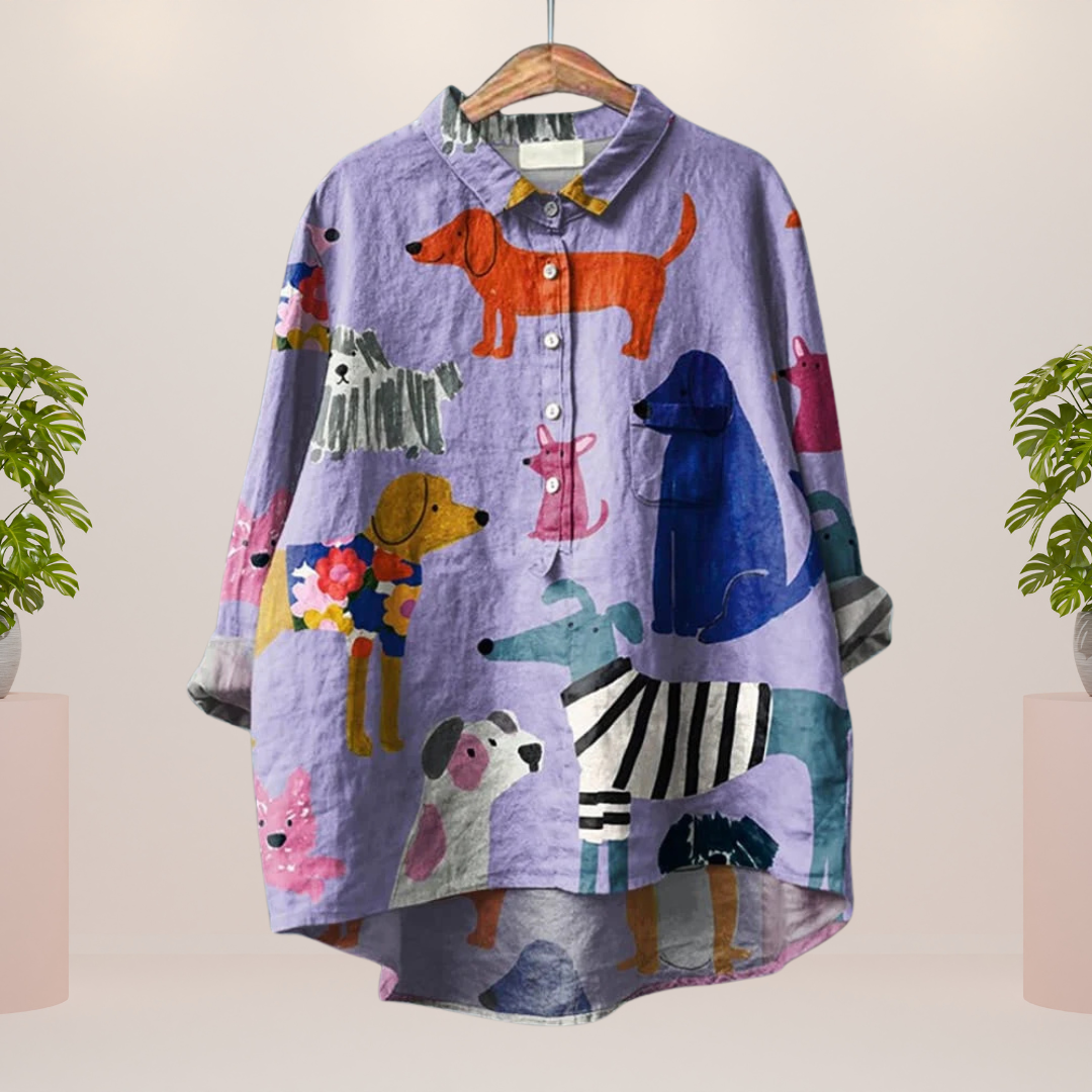 Kathrin | Dog Art Print Top