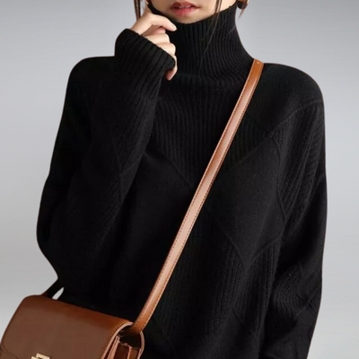 ADELIA | CASHMERE TURTLENECK SWEATER