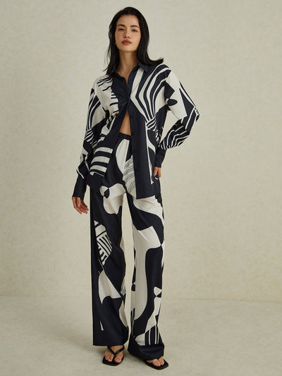 Noire - Two-Piece Printed Set