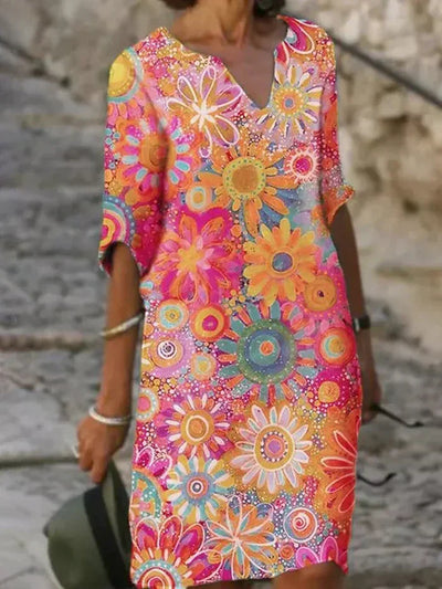 Daisy - Colorful Floral Dress