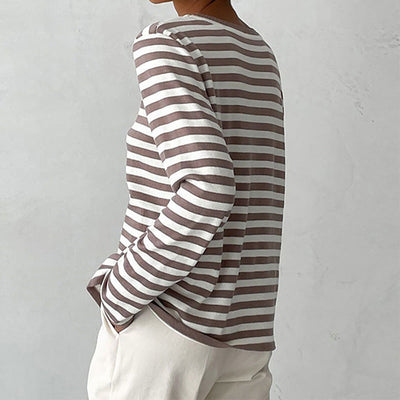 DENISE | STRIPED LONG-SLEEVE SHIRT