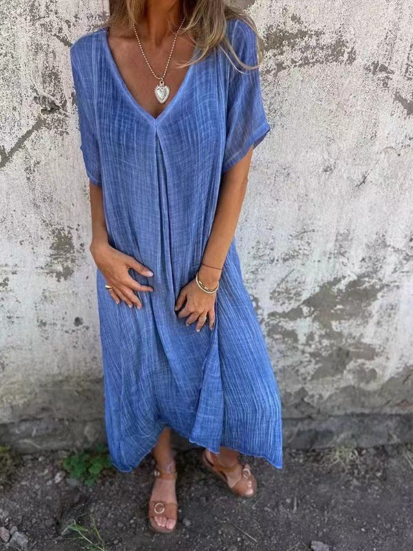 Elisabetta  - Casual V-Neck Dress