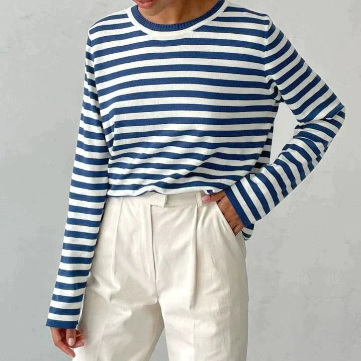 DENISE | STRIPED LONG-SLEEVE SHIRT