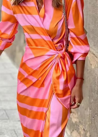 Solange - Printed Wrap Dress