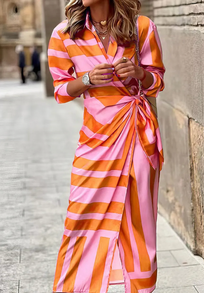 Solange - Printed Wrap Dress