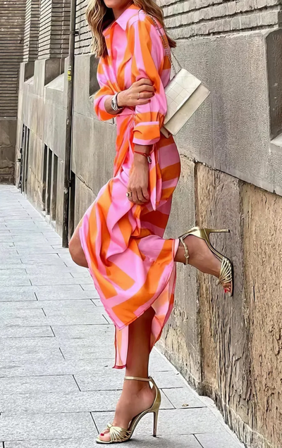 Solange - Printed Wrap Dress