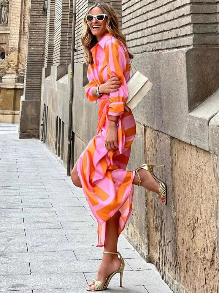 Solange - Printed Wrap Dress