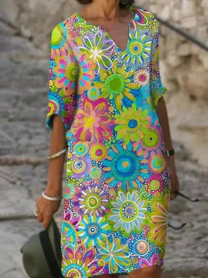 Daisy - Colorful Floral Dress