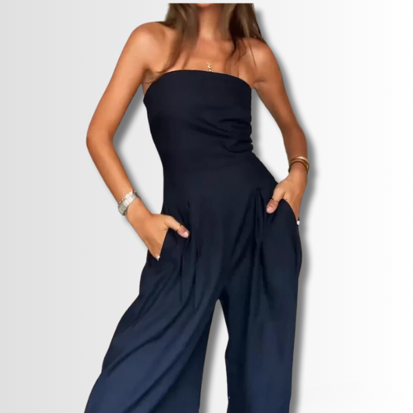 Braidy | Elegant Strapless Jumpsuit