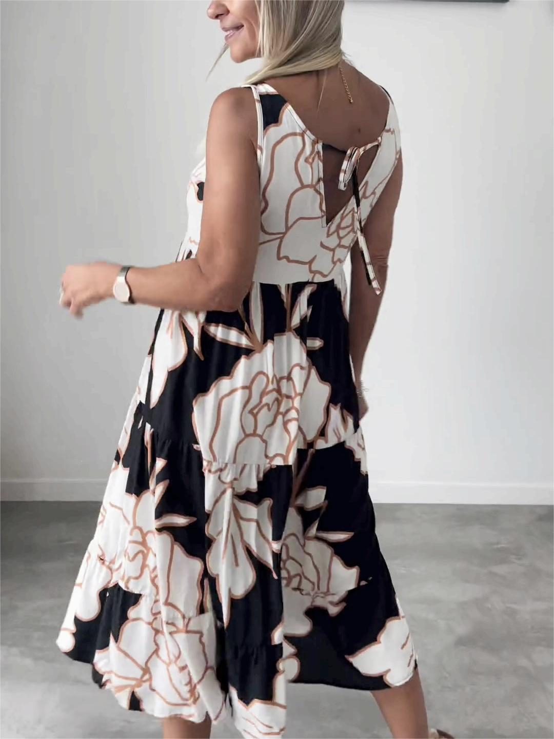 Teresa - Elegant dress with floral print