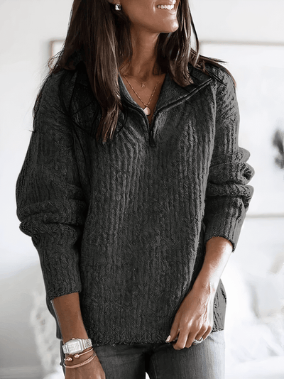 COURTNEY | STYLISH HALF-ZIP SWEATER