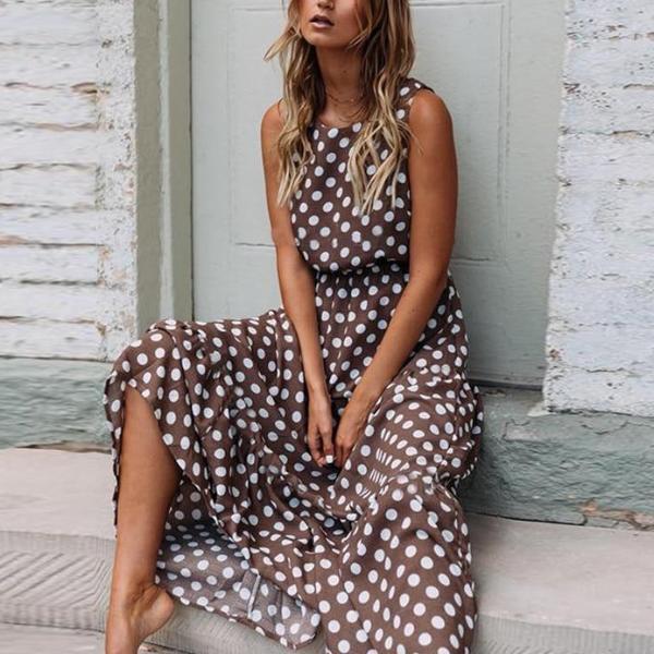 Sabrina - Polka Dot Midi Dress