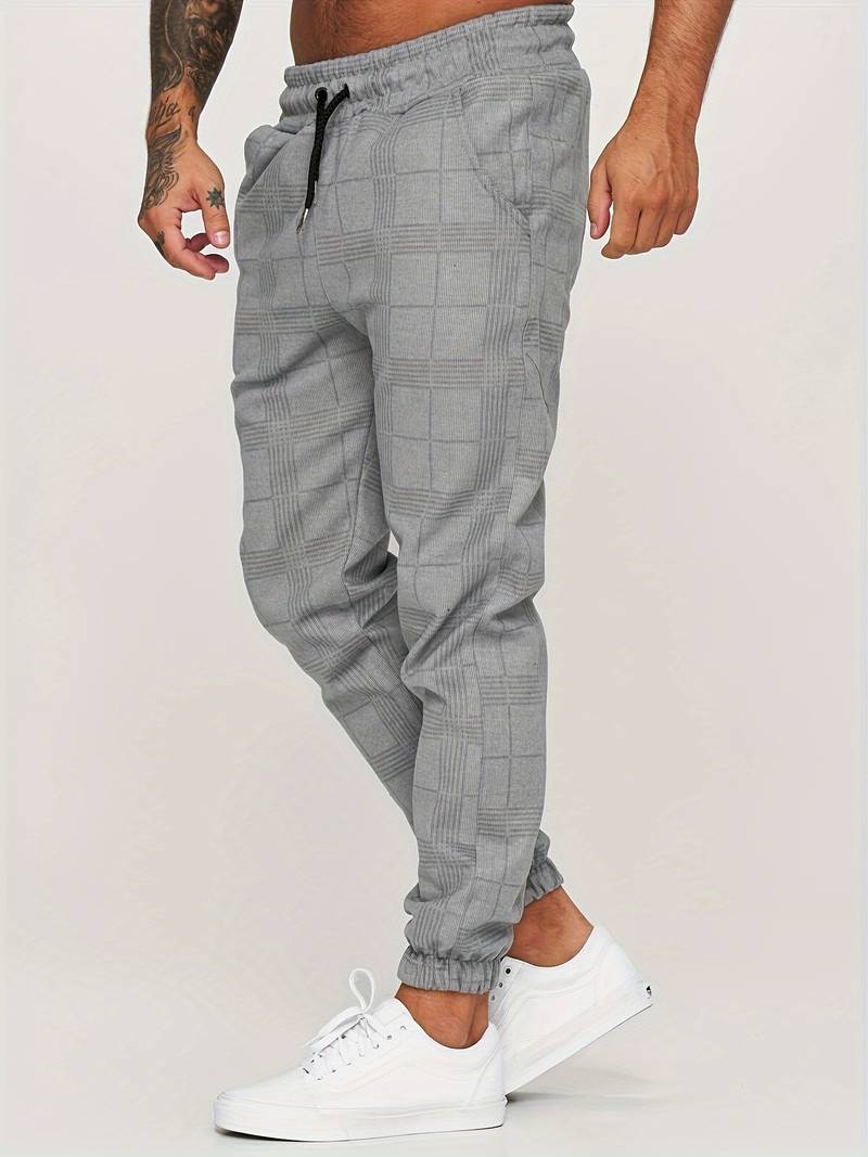 STEFANO | CHECKERED JOGGER PANTS