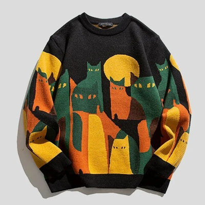 FELINE | UNISEX KNITTED CAT SWEATER