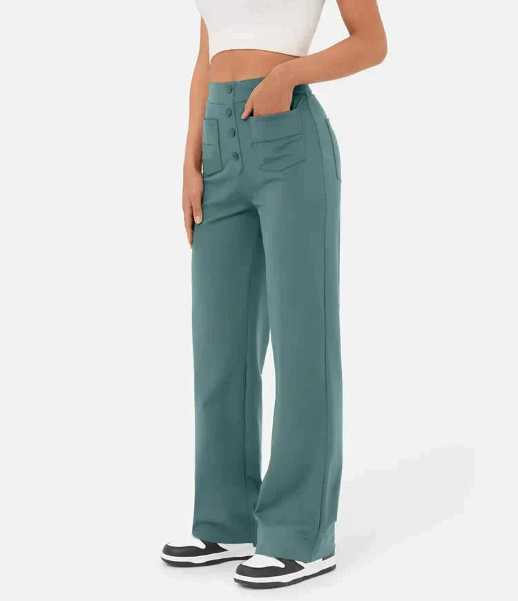 FLEUR | STRETCHABLE HIGH-WAISTED PANT