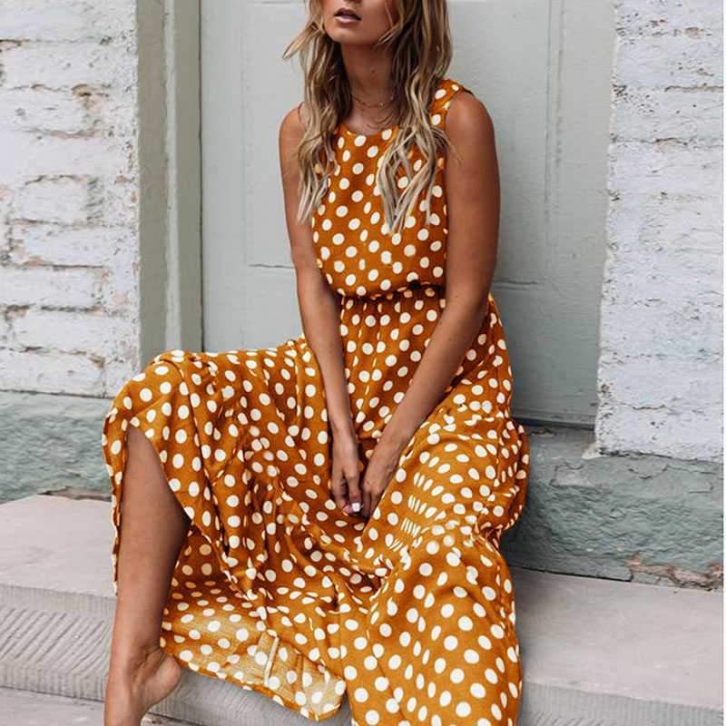 Sabrina - Polka Dot Midi Dress