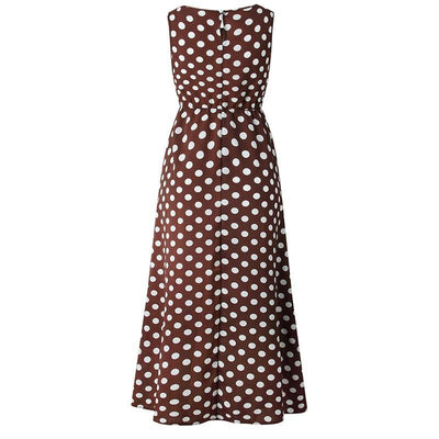 Sabrina - Polka Dot Midi Dress