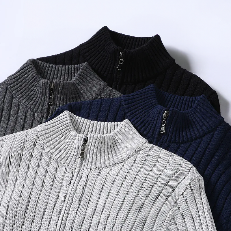 GABRIELE | KNITTED TURTLENECK JACKET