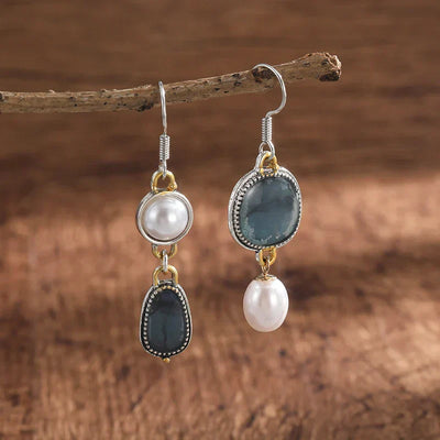 Vintage Blue Stone Earrings